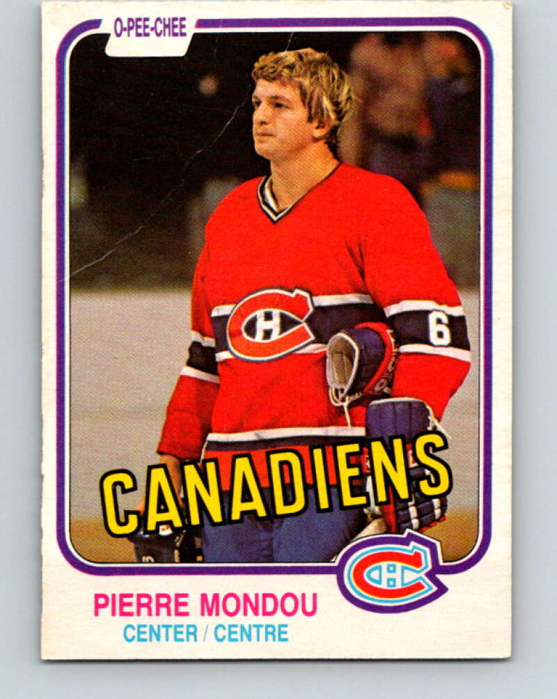1981-82 O-Pee-Chee #188 Pierre Mondou Montreal Canadiens V30808 | eBay